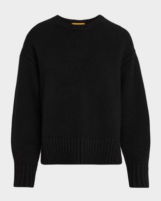 Guest In Residence Cozy Cashmere Crewneck Sweater