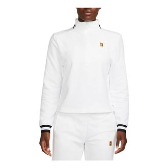 Nike (WMNS) Nike Court Dri-FIT Heritage French Terry Tennis Top Asia Sizing White FB4152-100