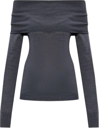 Stella McCartney Grey off-shoulder Top