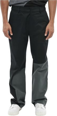 Off-white Black Color Block Trousers