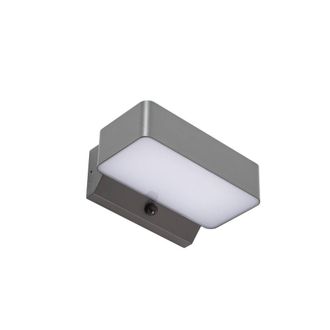 Lindby L&aacute;mpara de pared exterior de aluminio gris
