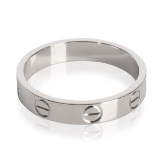 Cartier Pre-Owned Cartier White Gold Small Model Love Ring
