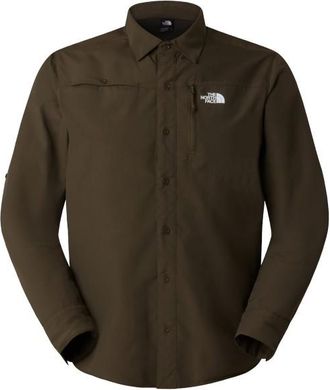 The North Face Sequoia Long Sleeve Shirt Hemd f&uuml;r Herren | braun/schwarz
