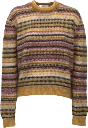 Isabel Marant Morine Striped Brushed Pullover