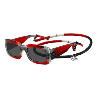 HUGO BOSS HG 1281/S 0268 IR Shiny Grey and Red/Grey