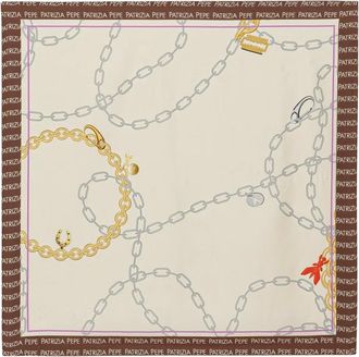 Patrizia Pepe Dames, Accessoires, Beige, Maat: ONE Size Zijde