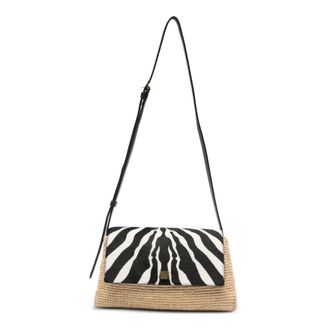 Khaite Shoulder Bags, female, Multicolor, Size: ONE SIZE Audrey Raffia Crossbody