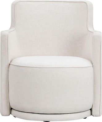 TOV Furniture Tov Furniture Passe Upcycled Linen Swivel Chair