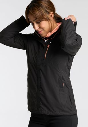 Killtec Regenjacke KILLTEC, Damen, Gr. 46, schwarz, Popeline, Obermaterial: 100% Polyester, mit verstellbarem Klettverschluss, Jacken Regenjacke, Wasser- & wi