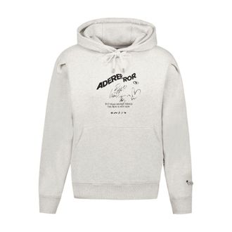 Ader Error Cotton Hoodie - White