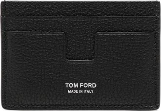 Tom Ford Kaarthouder - Heren - Portefeuilles - Zwart - ONE Size - Leer - Accessoires