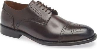 Nordstrom Sorrento Cap Toe Derby in Brown Hickory Leather at Nordstrom, Size 10.5