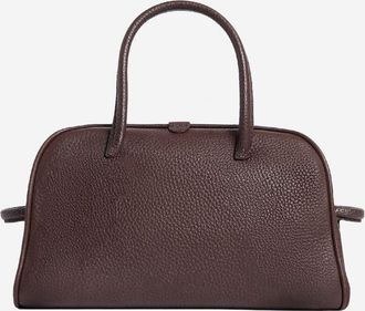 Jacquemus Womens Shoulder Bag Il Piccolo Turismo Dark Brown Leather