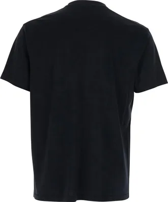 Tom Ford Mens T-Shirt Crew Neck Black Cotton Blend Lyocell T-Shirts And Polos