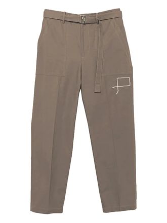 sacai belted trousers - Neutrals