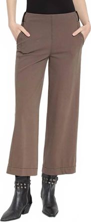 Lyss&eacute; Franca Wide Leg Crop Pants In Driftwood