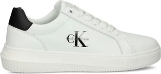 Calvin Klein Jeans Sneakers in pelle con logo - Bianco