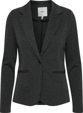 Ichi Womens KATE BL Long Sleeve Blazer, Grau (Dark Grey Melange 10021), 12 (Manufacturer Size: L)