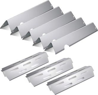 OEM Palitos Para Especias Y Protectores T&eacute;rmicos De Acero Inoxidable - Paquete De 5+3 Unidades Para Parrillas Weber Genesis Ii 300 Lx