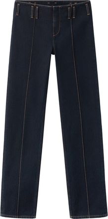 Mango Low Rise Straight Leg Jeans in Open Blue at Nordstrom, Size 10