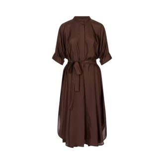Meimeij Midi Shirt Dress - female - MeiMeiJ - Shirt Dresses - Brown - XS - Dresses