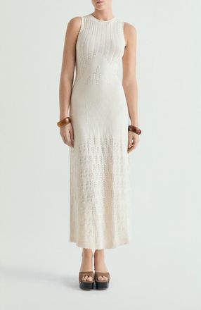 Scalpers Openwork knit dress in Offwhite at Nordstrom, Size X-Large