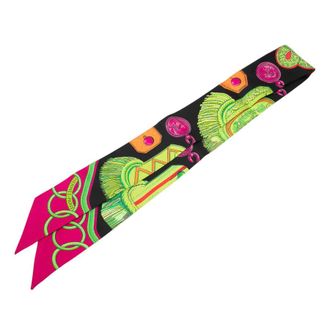 Herm&egrave;s Pre-owned Hermes Epaulettes de Gala Silk Twilly Scarf Ladies O1M87JS0CM4PO7I2