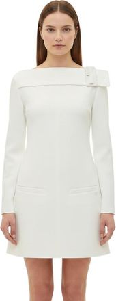 Courr&egrave;ges White Solid Dress