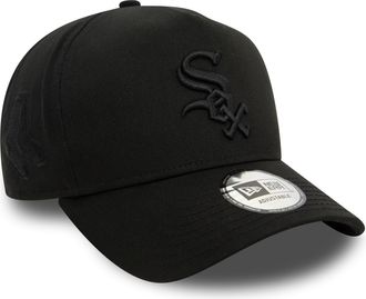 New Era MLB Fan Cap Chicago White Sox Team Logo Tonal Adjustable hat Baseball Curved Visor Black