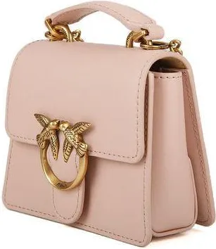 Pinko Womens Top Handle Bag Powder Pink Leather Bovine Skin Top-handle-bags