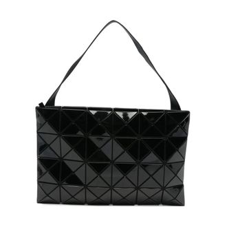 Issey Miyake Lucent Schoudertas 4X6 - Dames - Tassen - Zwart - Maat: ONE Size Vinyl