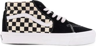 Vans Sneakers met ruitpatroon en hoge top - Heren - Sneakers - Zwart - 44 EU - Su&egrave;de - Schoenen