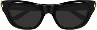Balenciaga Cat-eye Zonnebrillen - Dames - Zonnebrillen - Zwart - 54 MM - Accessoires