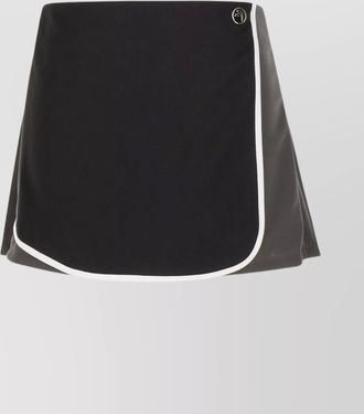 AMBUSH two-tone track miniskirt in polyester
