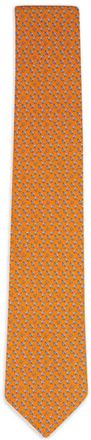 Ferragamo paper-plane-print tie - Orange