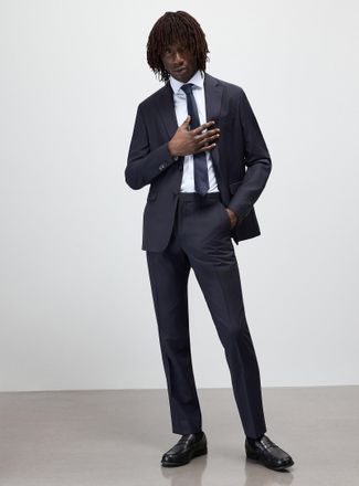 Le 31 Mens Pure wool suit Wool weave by Paulo de Oliveira London fit - Semi-slim