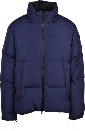 Diesel Blue Nylon Padded Down Jacket