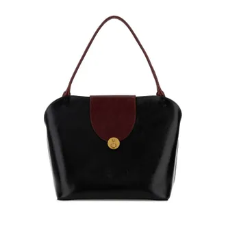 Versace Black Leather Shopping Bag