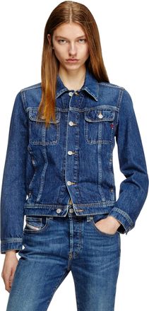 Diesel Trucker jacket in denim - Denim Jackets - Woman - Blue