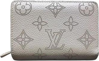 Louis Vuitton Pre-owned Mahina Portemonnee (bi-fold) - Dames - Vintage Accessoires - Grijs - ONE Size - Leer - Vintage