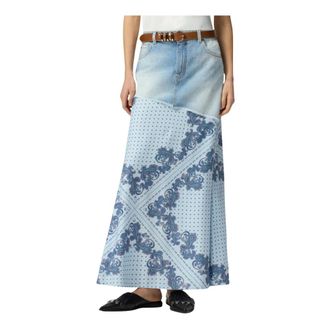 Pinko Pinko, Dames, Rokken, Blauw, Maat: M Denim