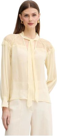 Patrizia Pepe Camicia con fiocco - - Blouses & Shirts - Donna - Giallo - M