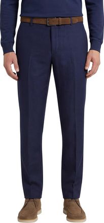 Meyer pantalon blauw katoen bonn stretch