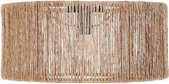 Beliani Beliani - Hanging Ceiling Light Lamp Lightning Jute Shade Iron Base Boho Style Natural Sewa