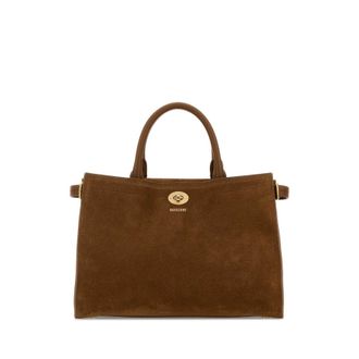 Burberry Brown Suede Small Cotswolds Handbag