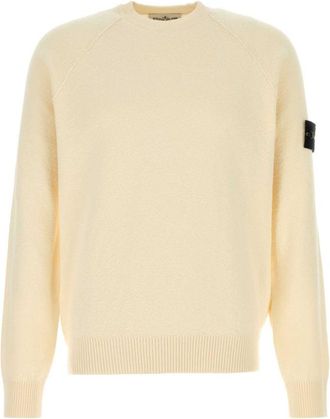 Stone Island Beige Crew Neck Sweaters