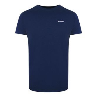 Palm Angels Korte Mouwen T-shirt in Marineblauw