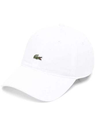 Lacoste logo-patch adjustable-fit cap - unisex - Cotton - One Size - White