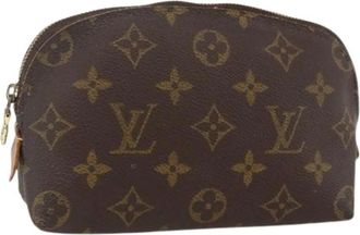 Louis Vuitton Pre-owned Clutches, female, Brown, Size: ONE SIZE Pre-owned Vintage Monogram Pouch