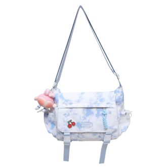 Generic Kexpery Womens Messenger Bag Nylon Large Capacity Pendant Shoulder Bag for Travel and Daily Use